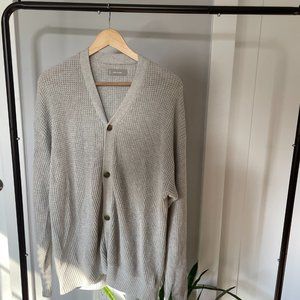 Everlane "The No-Sweat Waffle Cardigan"